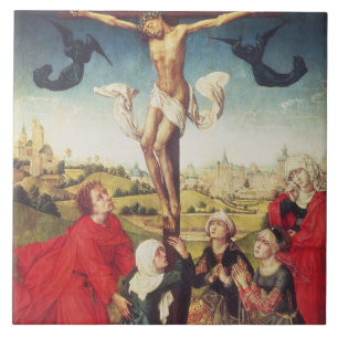 Crucifixion, c.1510 (oil on panel) ceramic tile