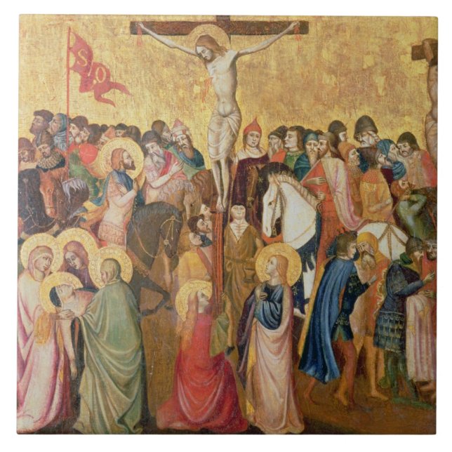 Crucifixion Ceramic Tile (Front)
