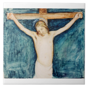 Crucifixion from the Altarpiece in the Church Ceramic Tile