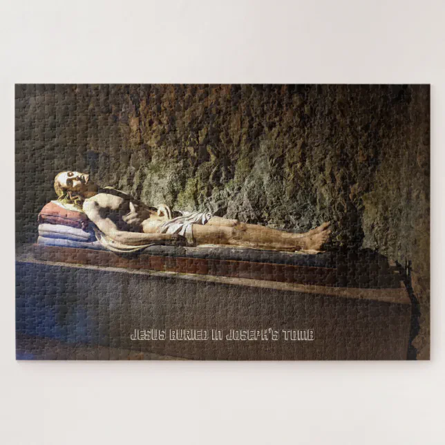 Crucifixion Jesus Christ buried in Joseph's Tomb Jigsaw Puzzle | Zazzle