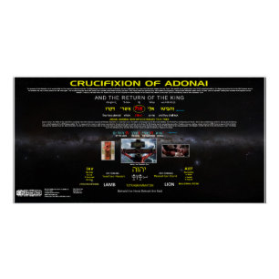 Crucifixion of Adonai Poster
