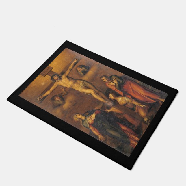 Crucifixion of Christ Doormat (Angled)