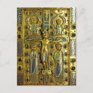 Crucifixion of Christ, Limoges, 13th century Postcard