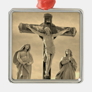 Crucifixion of Christ Metal Ornament
