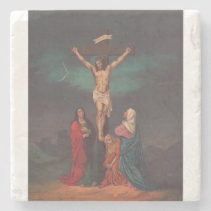 Crucifixion of Jesus Christ Stone Coaster