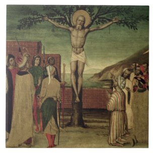 Crucifixion of St. Andrew Tile