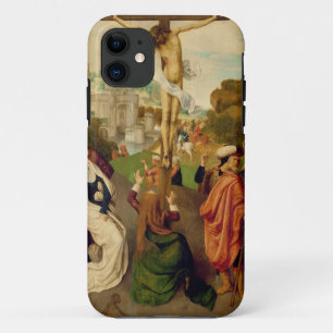 Crucifixion (oil on panel) iPhone 11 case