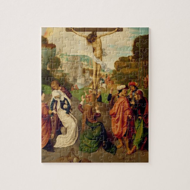 Crucifixion (oil on panel) jigsaw puzzle (Vertical)