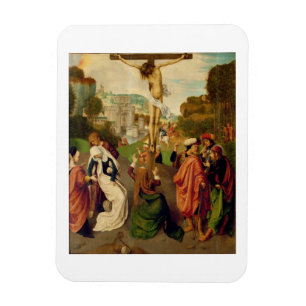 Crucifixion (oil on panel) magnet