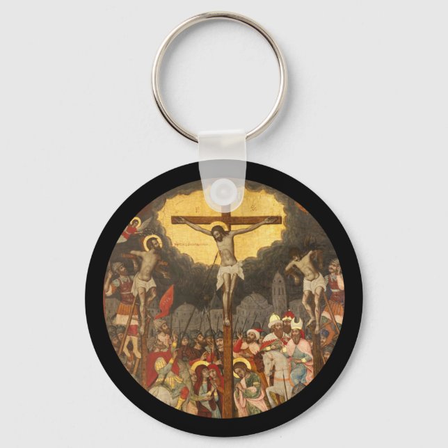 Crucifixion  Scene 1711 Key Ring (Front)