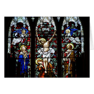 Crucifixion (Stained Glass) Card