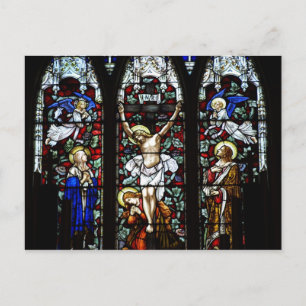 Crucifixion (Stained Glass) Postcard