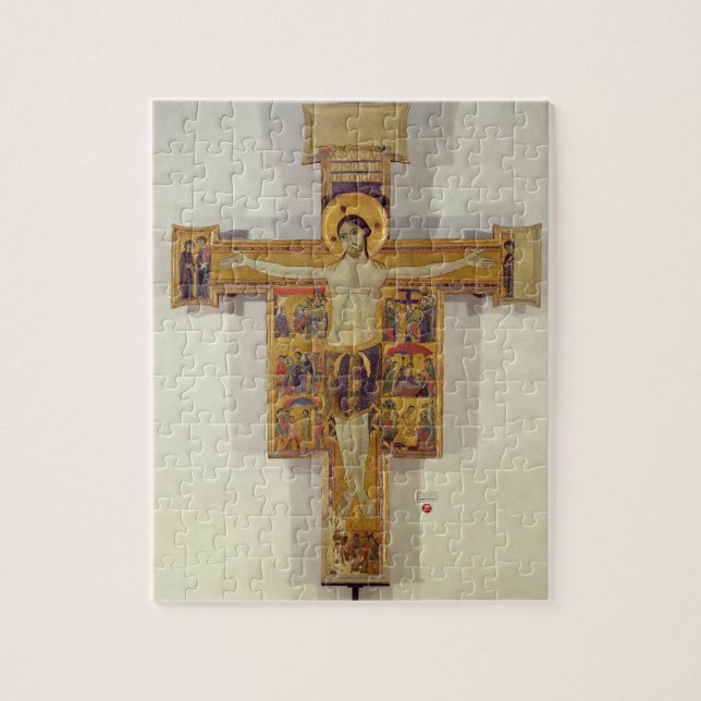 Crucifixion, Tuscan School, second half of 12th ce Jigsaw Puzzle (Vertical)