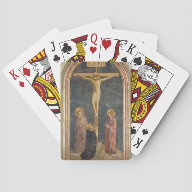 Crucifixion with the Virgin, SS. John the Evangeli Playing Cards (Back)