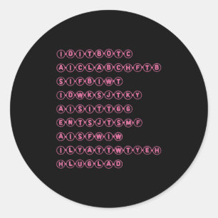 Cruel Summer Bridge - Friendship Bracelet Classic Round Sticker