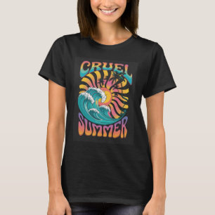 Cruel Summer Retro Wave Palm Tree Holiday Vacation T-Shirt