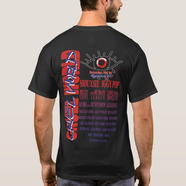 Cruel World Festival 2023 Line-Up T-Shirt (Back)