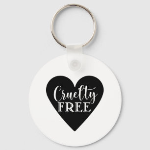 CRUELTY FREE heart Key Ring