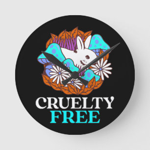 Cruelty free round clock