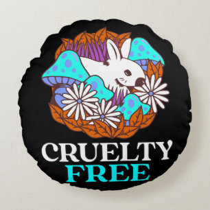 Cruelty free round cushion