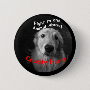 Cruelty Hurts Button
