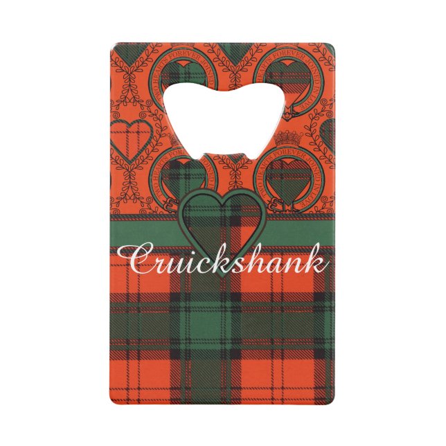 Cruickshank clan Plaid Scottish kilt tartan (Front)