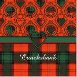 Cruickshank clan Plaid Scottish kilt tartan Photo Sculpture Badge<br><div class="desc">The real Scottish tartan. The Cruickshank family uses the Stewart of Atholl tartan.</div>