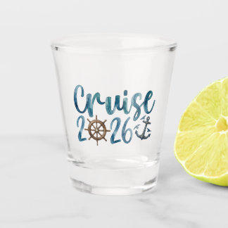 Cruise 2026 Shot Glass Nautical Party Favour