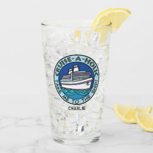 Cruise-A-Holic custom name Glass