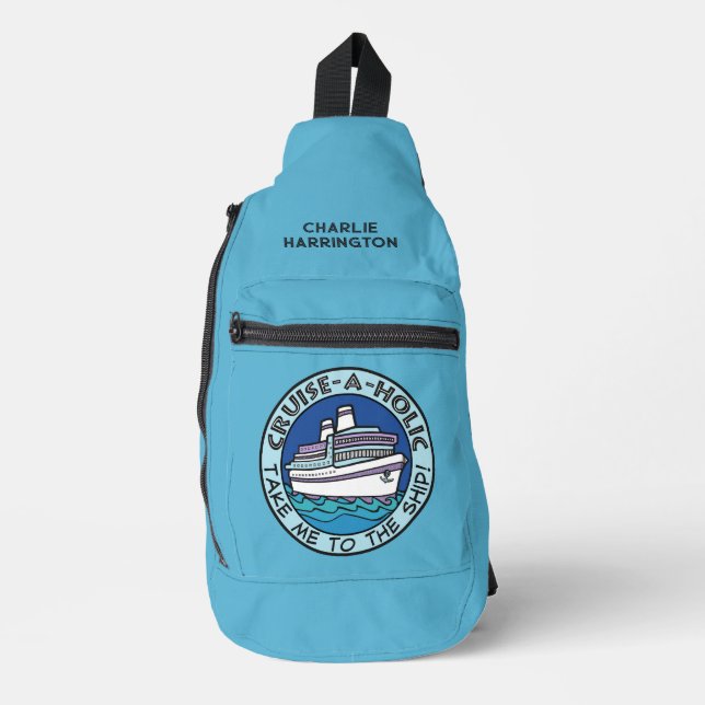 Cruise-A-Holic custom name Sling Bag (Front)