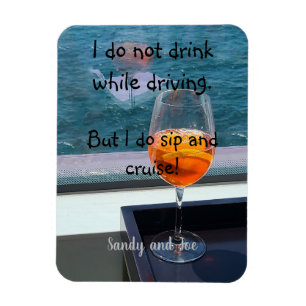 Cruise and Sip Spritzer Cruise Door Magnet