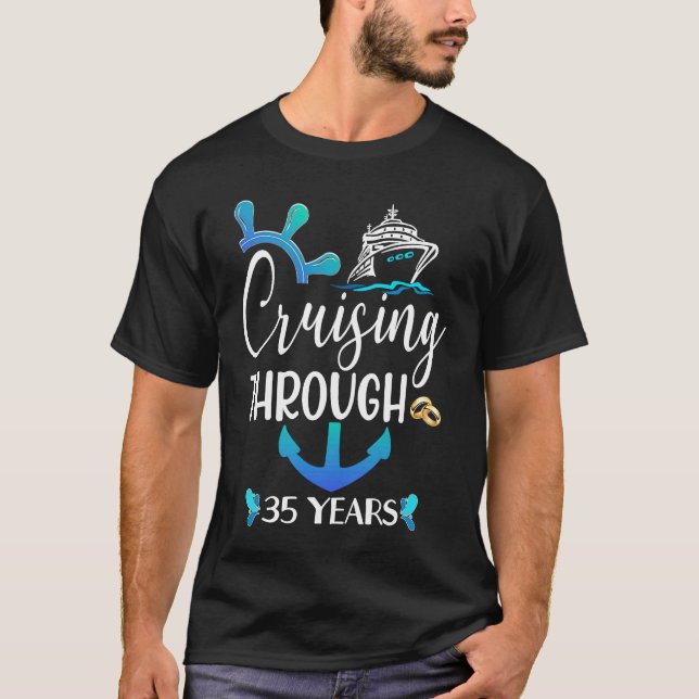 Cruise Anniversary 10th 25th 30 Years Matching Cou T-Shirt (Front)