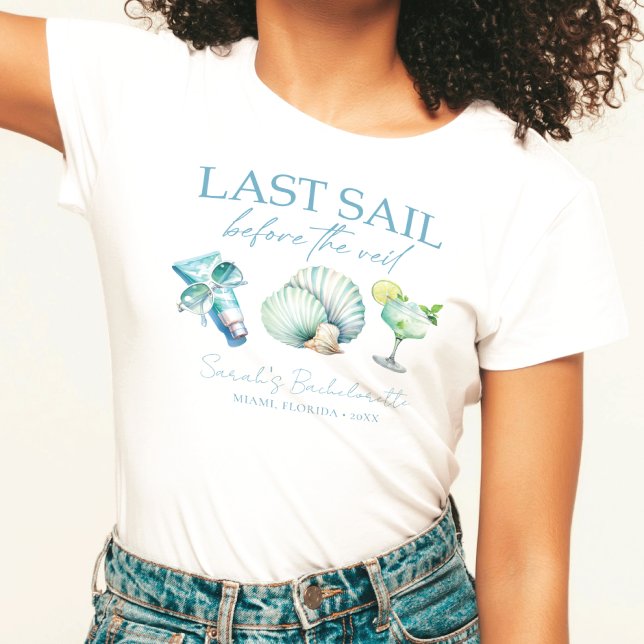 Cruise Bachelorette Custom Bride's Crew T-Shirt (Creator Uploaded)