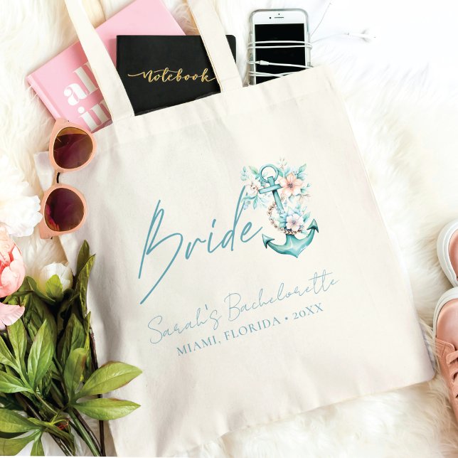 Cruise Bachelorette Party Custom Bride Tote Bag (Creator Uploaded)
