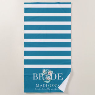 Cruise Bachelorette Weekend Bride Beach Towel