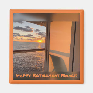 Cruise Balcony at Sunset Magnet