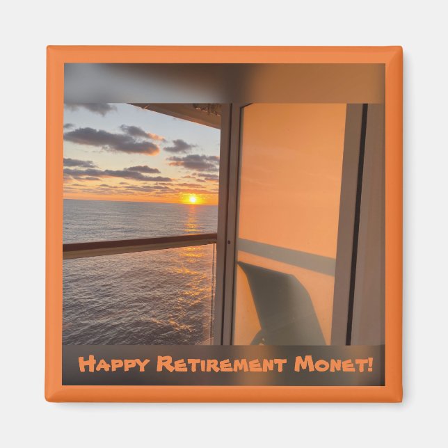 Cruise Balcony at Sunset Magnet (Front)