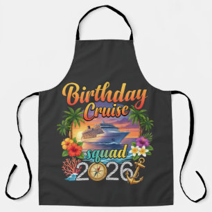Cruise Birthday Party Vacation Apron
