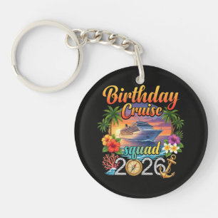 Cruise Birthday Party Vacation Key Ring