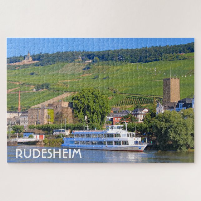 Cruise boat, Rudesheim, Germany Jigsaw Puzzle (Horizontal)