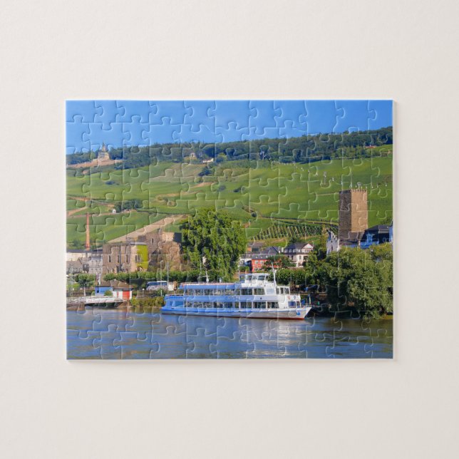 Cruise boat, Rudesheim, Germany Jigsaw Puzzle (Horizontal)