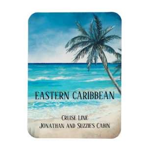 Cruise Caribbean Bahamas Mexico Beach Door  Magnet