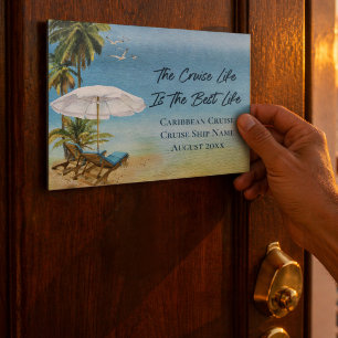 Cruise Caribbean Cabin Decor Door Marker