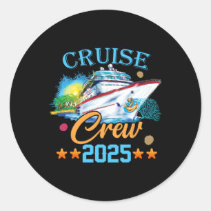 Cruise Crew 2025 Classic Round Sticker