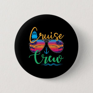 Cruise Crew 2025 Family Vacation Beach Matching Gr 6 Cm Round Badge