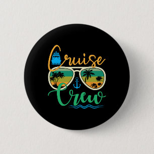 Cruise Crew 2025 Family Vacation Beach Matching Gr 6 Cm Round Badge