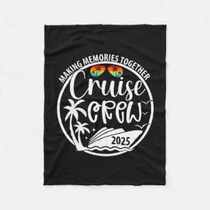 Cruise Crew 2025 Making Memories Together Summer V Fleece Blanket