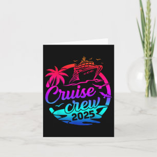 Cruise Crew 2025 Summer Vacation Trip Funny Matchi Card