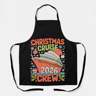 Cruise Crew 2026 Christmas Ship Santa Xmas Holiday Apron