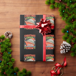 Cruise Crew 2026 Christmas Ship Santa Xmas Holiday Wrapping Paper